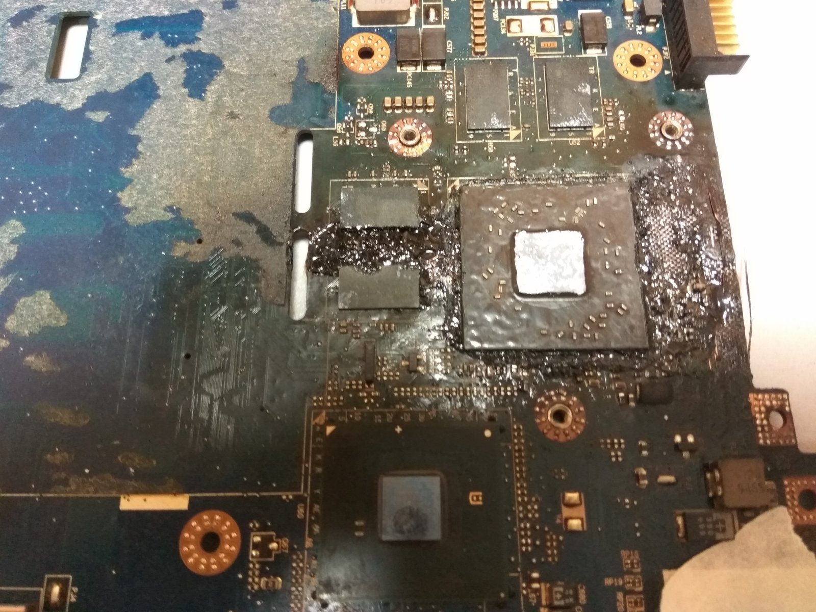 Just change the chip - My, Repair, Notebook, Burned out, 