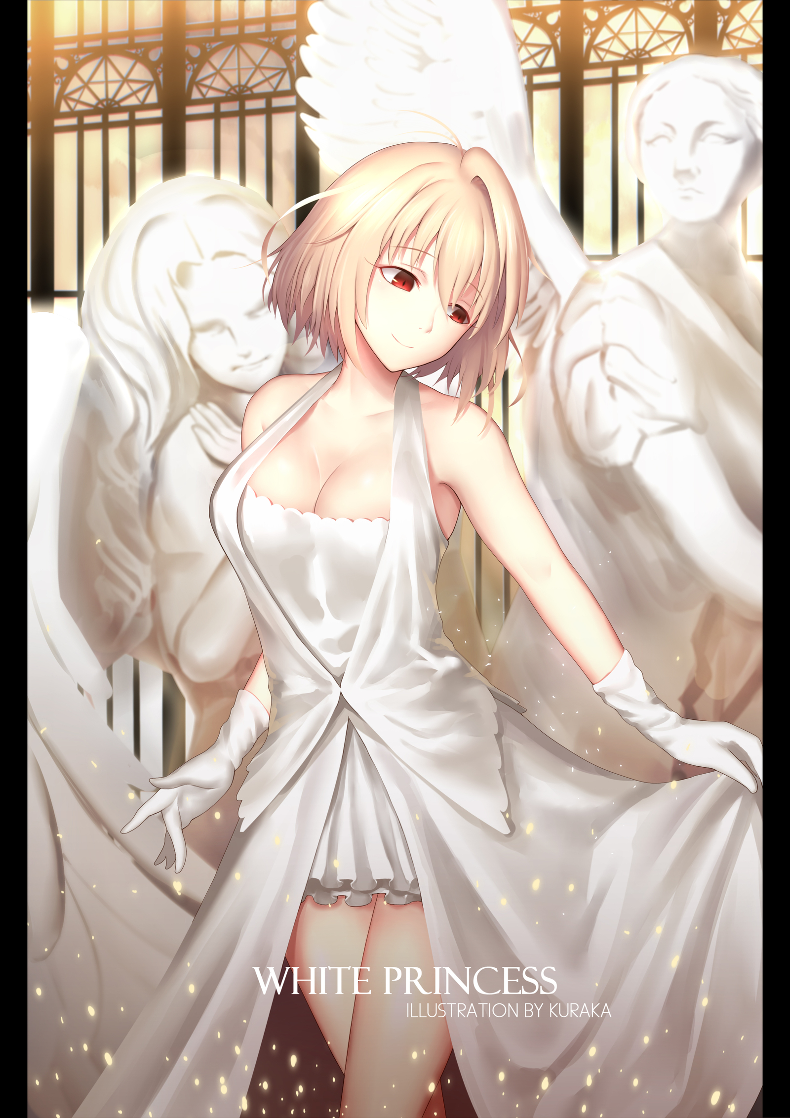 White Princess - Арт, Аниме, Anime Art, Tsukihime, Arcueid Brunestud