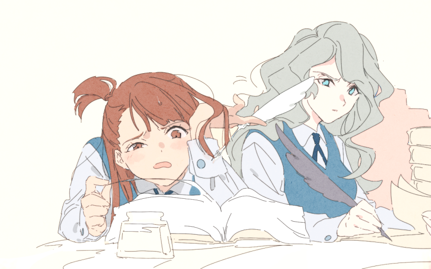 Little Witch Academia - Little Witch Academia, Akko Kagari, Diana Cavendish, Аниме