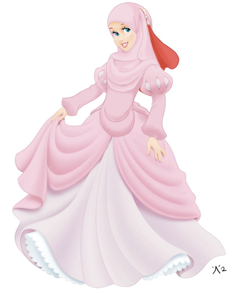 Guess hu from hu. - Walt disney company, Princess, Hijab, Images, Hair, Cartoons, Elsa, Art, Longpost