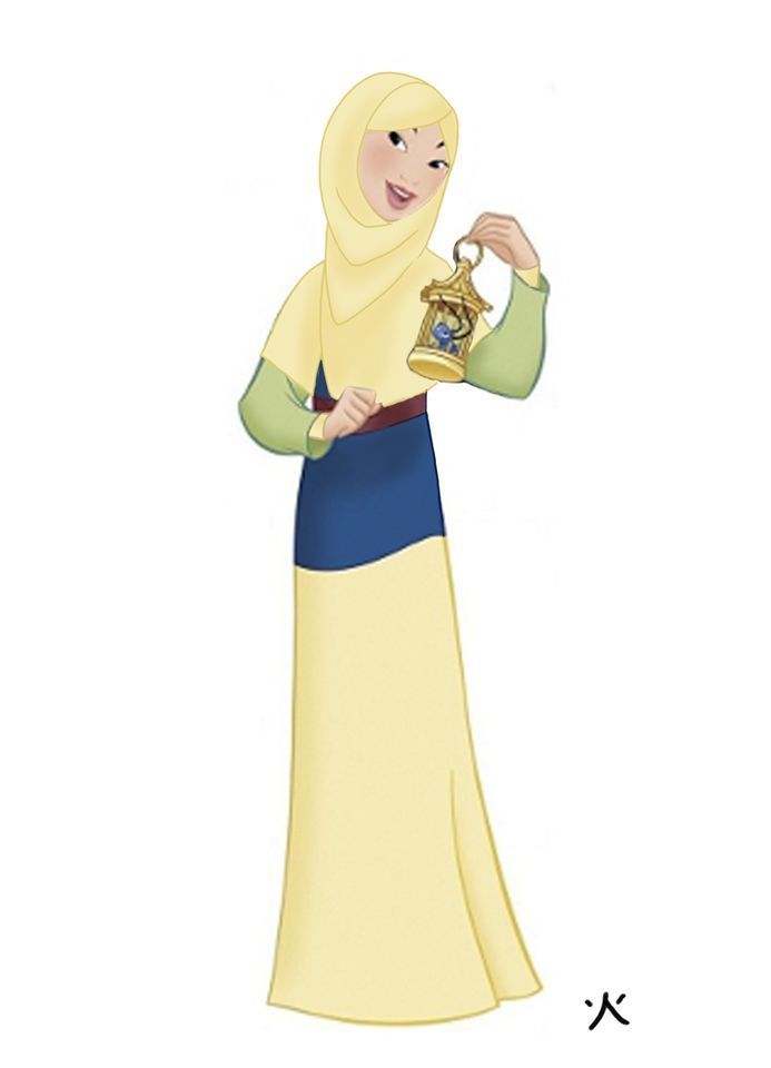 Guess hu from hu. - Walt disney company, Princess, Hijab, Images, Hair, Cartoons, Elsa, Art, Longpost