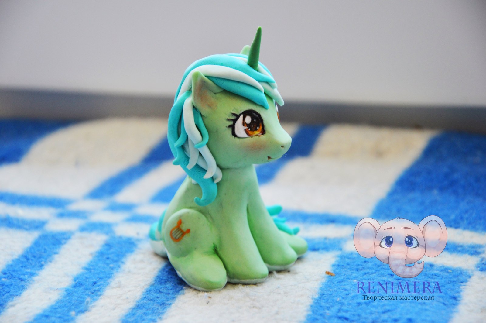 Polymer clay pony - My, My little pony, Polymer clay, Handmade, Longpost, Lyra heartstrings