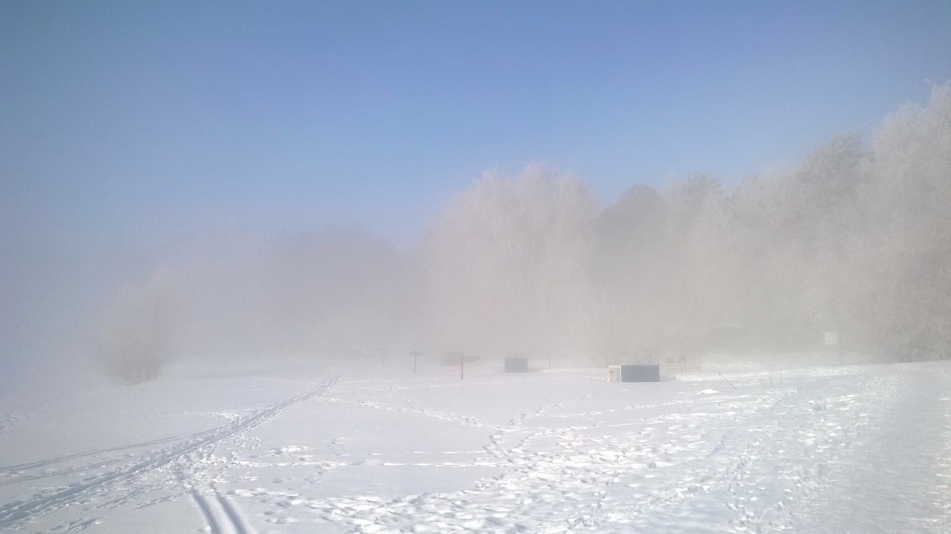 Fog at the Ob HPP. March 2017 - My, Obges, Novosibirsk, Fog, Silent Hill, Russia, Mystic, Hydroelectric power station, Nature, Video, Longpost