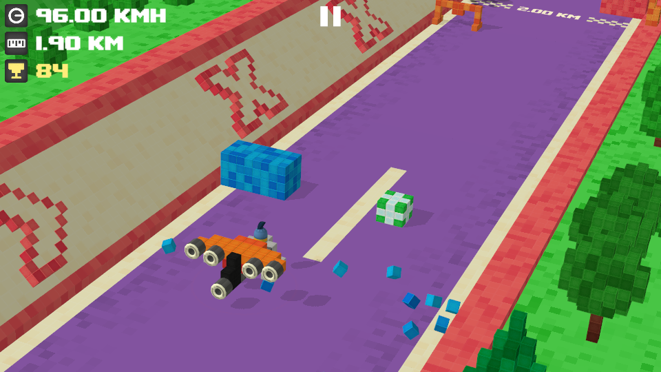 Voxel car editor for Out of Brakes - My, Race, Editor, Voxels, Android, iOS, Development of, Runner, Longpost, Voxelart