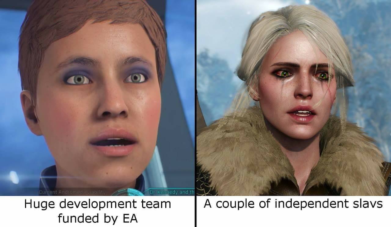 There is a difference - Computer games, Mass effect, The Witcher 3: Wild Hunt, Ciri