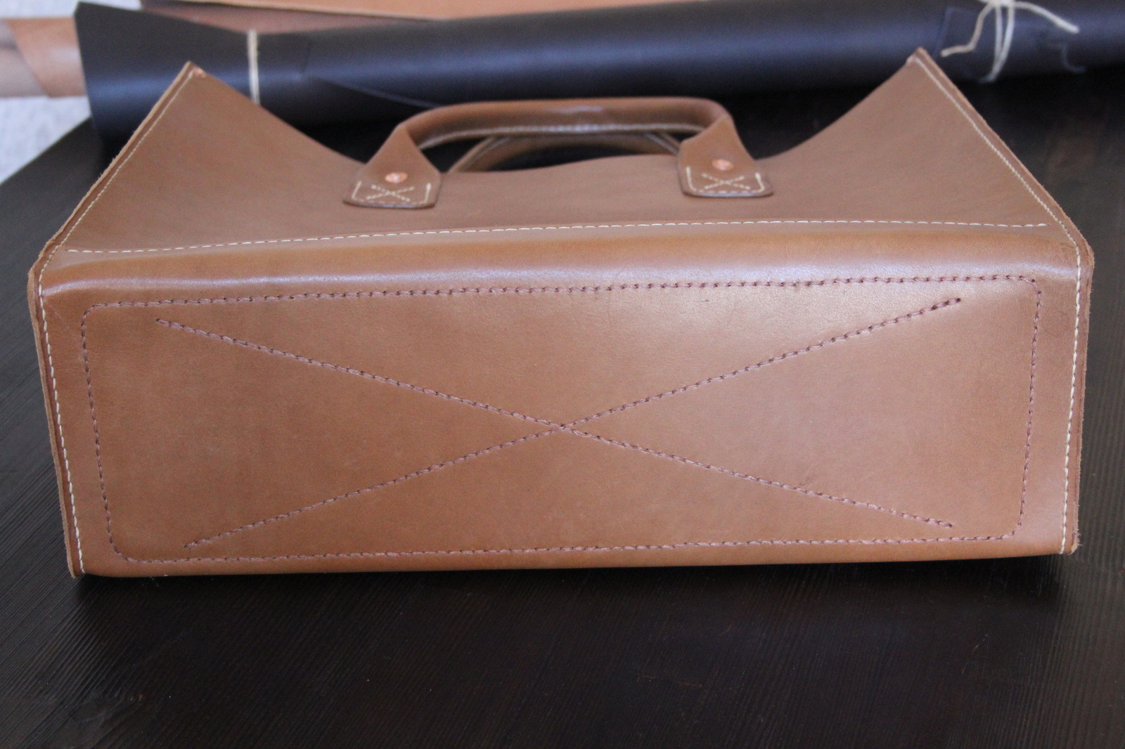 My hobby: do-it-yourself women's leather bag. - My, Leather products, Hobby, Lady's bag, Leather, Longpost