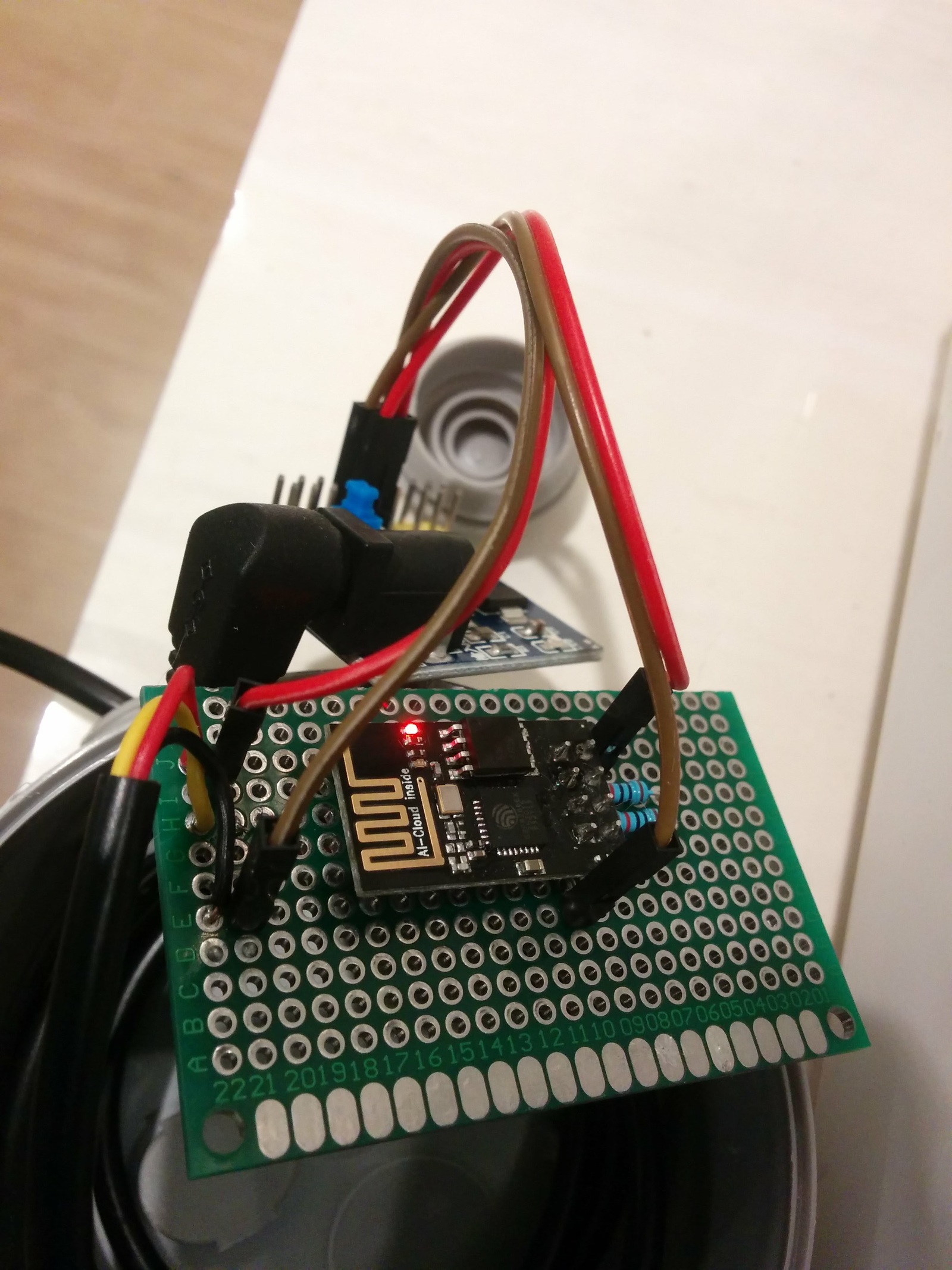 Wi-fi thermometer on ESP8266. Part 1. We assemble the air temperature sensor on the ESP-01 - My, Do it yourself, Esp8266, Arduino, Electronics, Programming, Nodemcu, With your own hands, Longpost