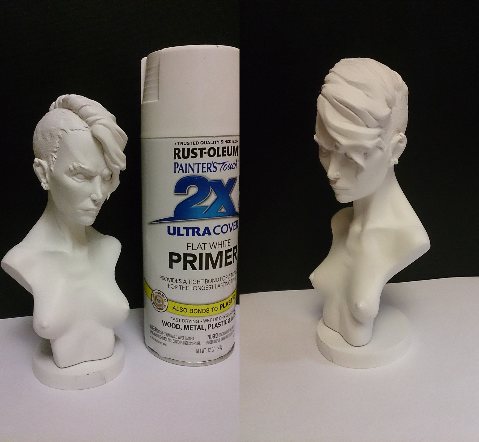 Lisbeth Salander (Model self-hardening mass DAS) - My, Sculpture, Лепка, Longpost