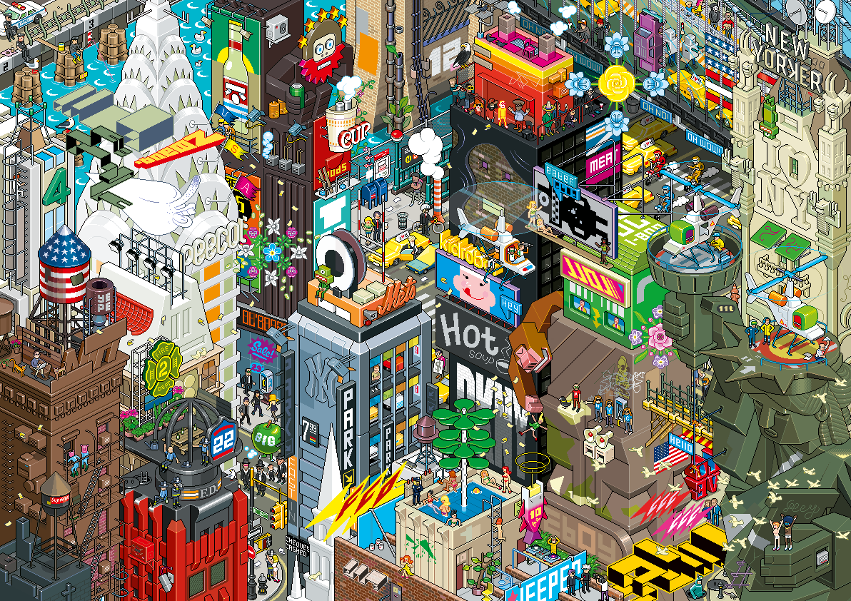 For lovers of pixel art and puzzles - Pixel Art, Pixel, Hobby, Puzzle, , Longpost