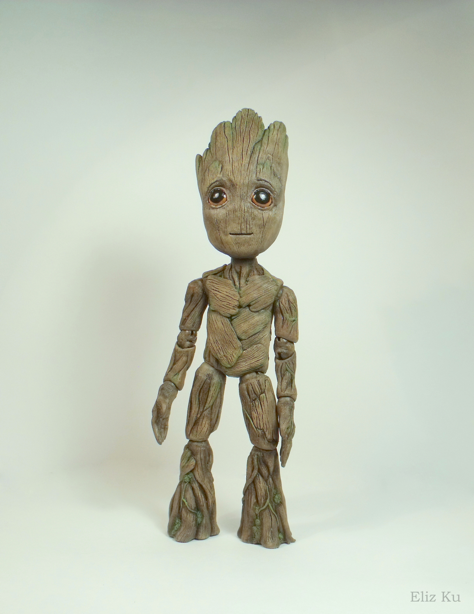 Baby Groot / Малыш Грут - Моё, Eliz ku, Грут, Стражи Галактики 2, Custom, Art Toys, Полимерная глина, Скульптура, Длиннопост