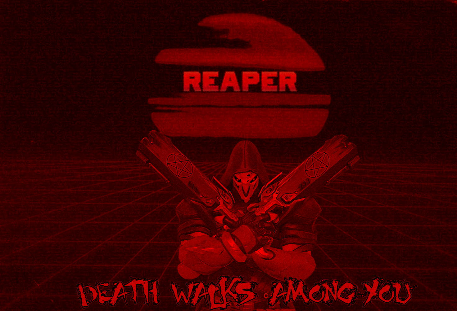 Photoshop on reaper - My, Reaper, , Overwatch, Blizzard, Games, Photoshop