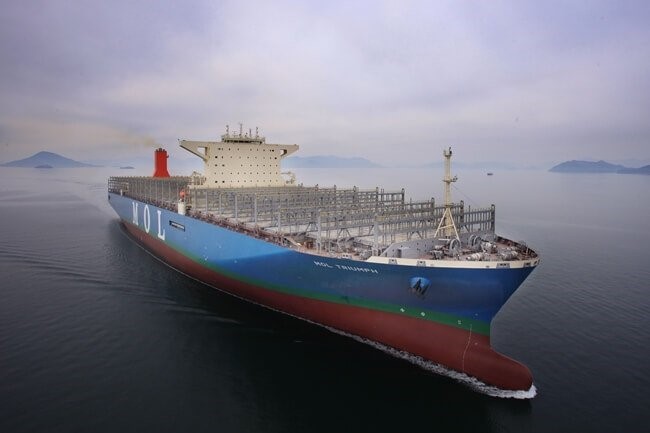 MOL Triumph - the largest container ship in the world 20,150 TEU - Vessel, Sea, Container, Shipyard, The largest in the world, Longpost