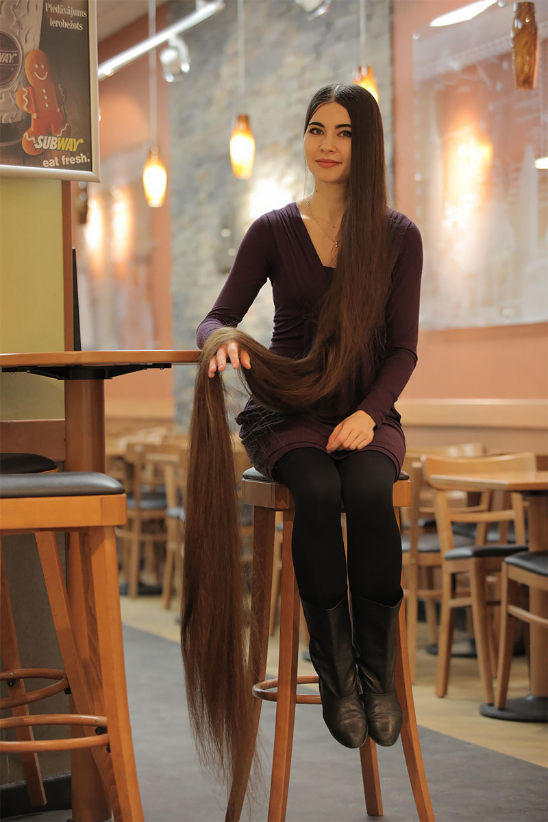 Rapunzel from Crimea Aliya Nasyrova. - Longpost, , Rapunzel, Scythe, Hair