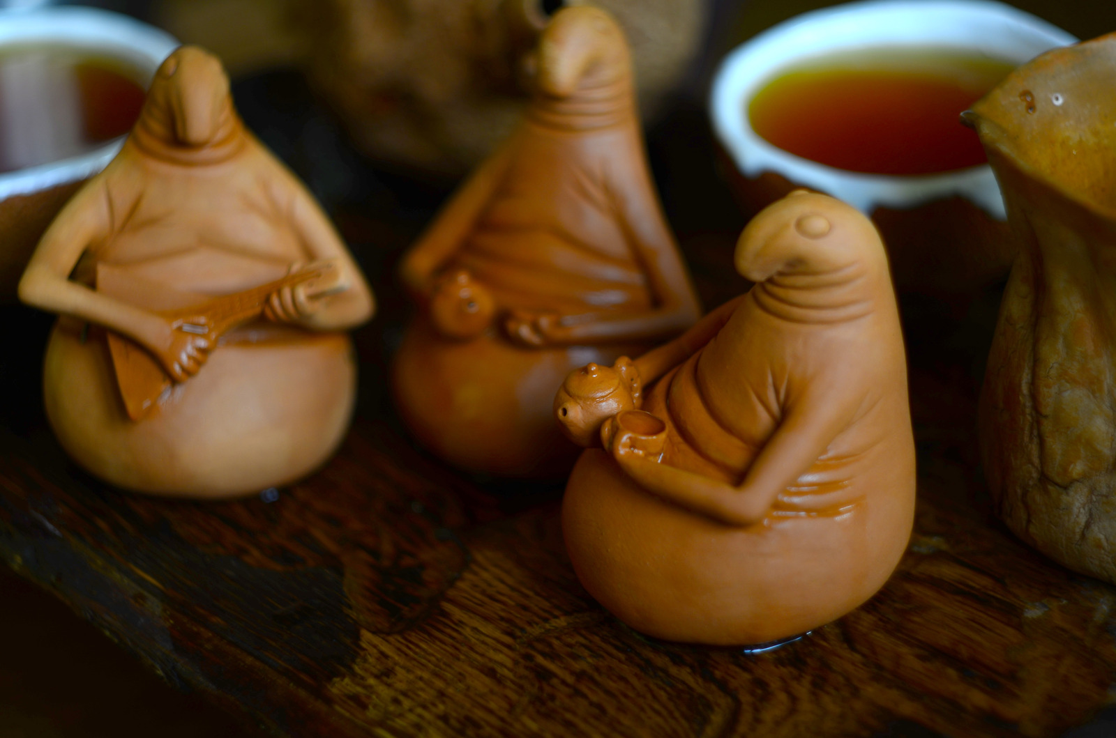 Ceramic tea figurines. - My, , Ceramics, , , Longpost, Zhdun