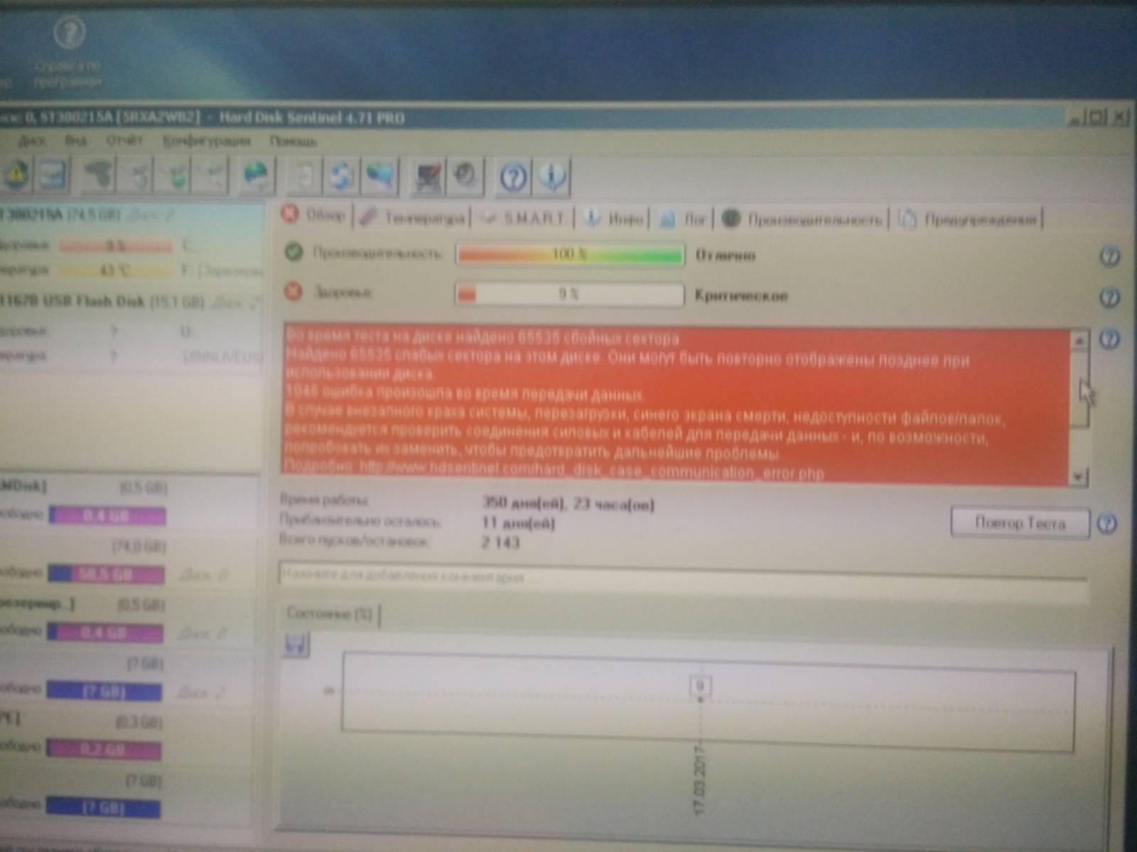 Может ли смарт диска ошибаться? - Винт, Smart, Жесткий Диск