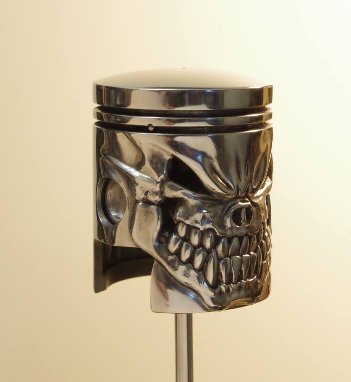 Piston - Scull, Piston, Auto parts, Craft, Longpost, Spare parts