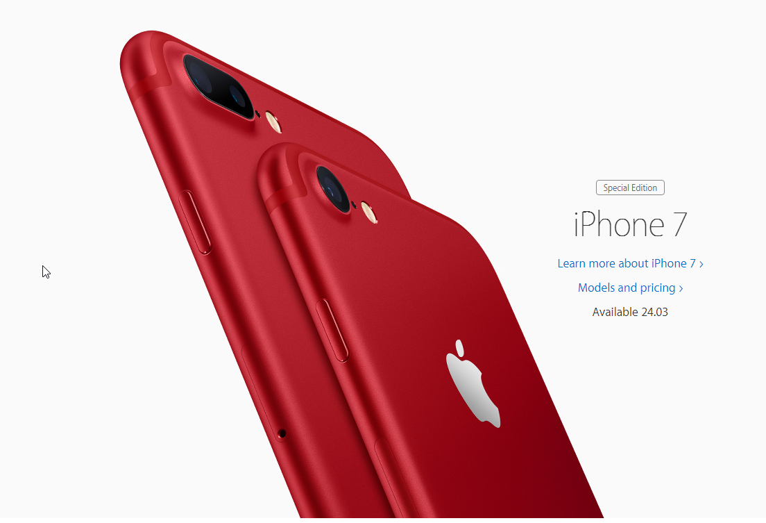 Apple released a red iPhone - iPhone, 