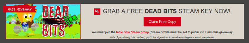 Giveaway Dead Bits for Steam - , Steam, Steam freebie