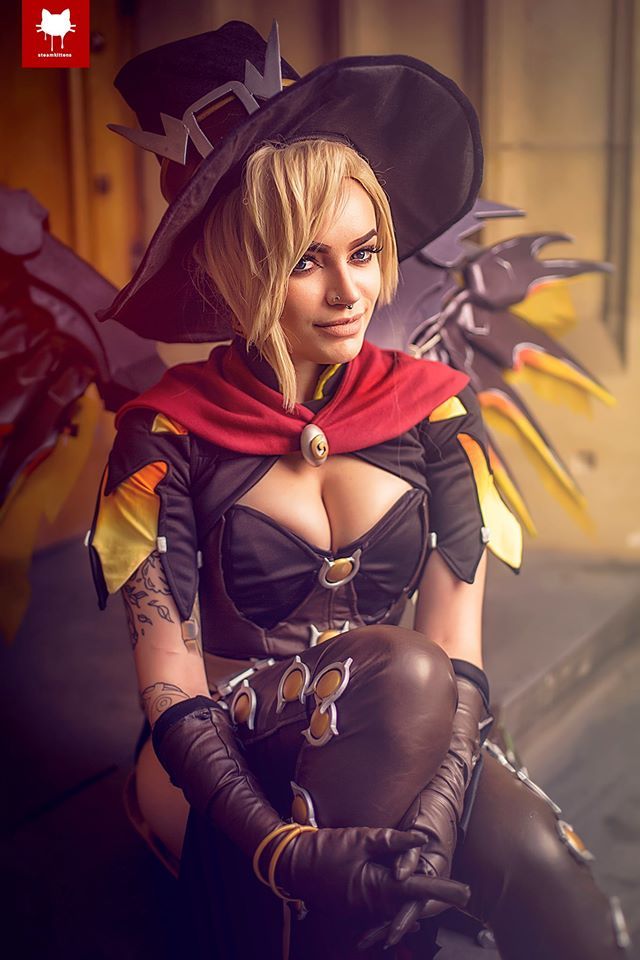 Witch Mercy - Косплей, Девушки, Overwatch, Mercy, Длиннопост, Sggp