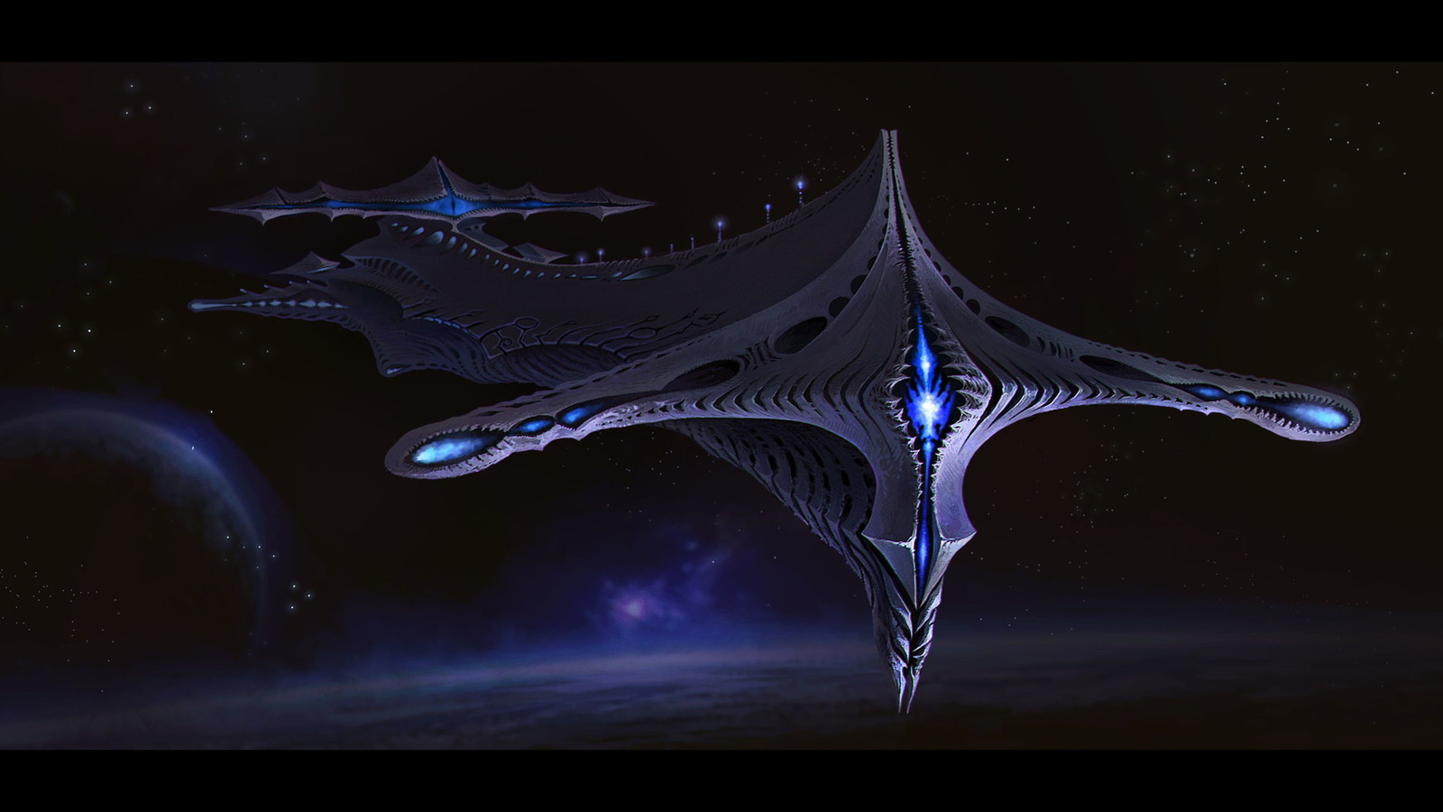 Sci Fi космический корабль Левиафан