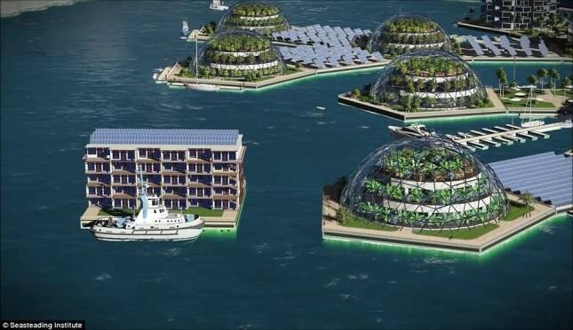 The construction of the world's first floating city will begin in 2019 - Unusual, City on the water, French Polynesia, Architecture, Video, Longpost