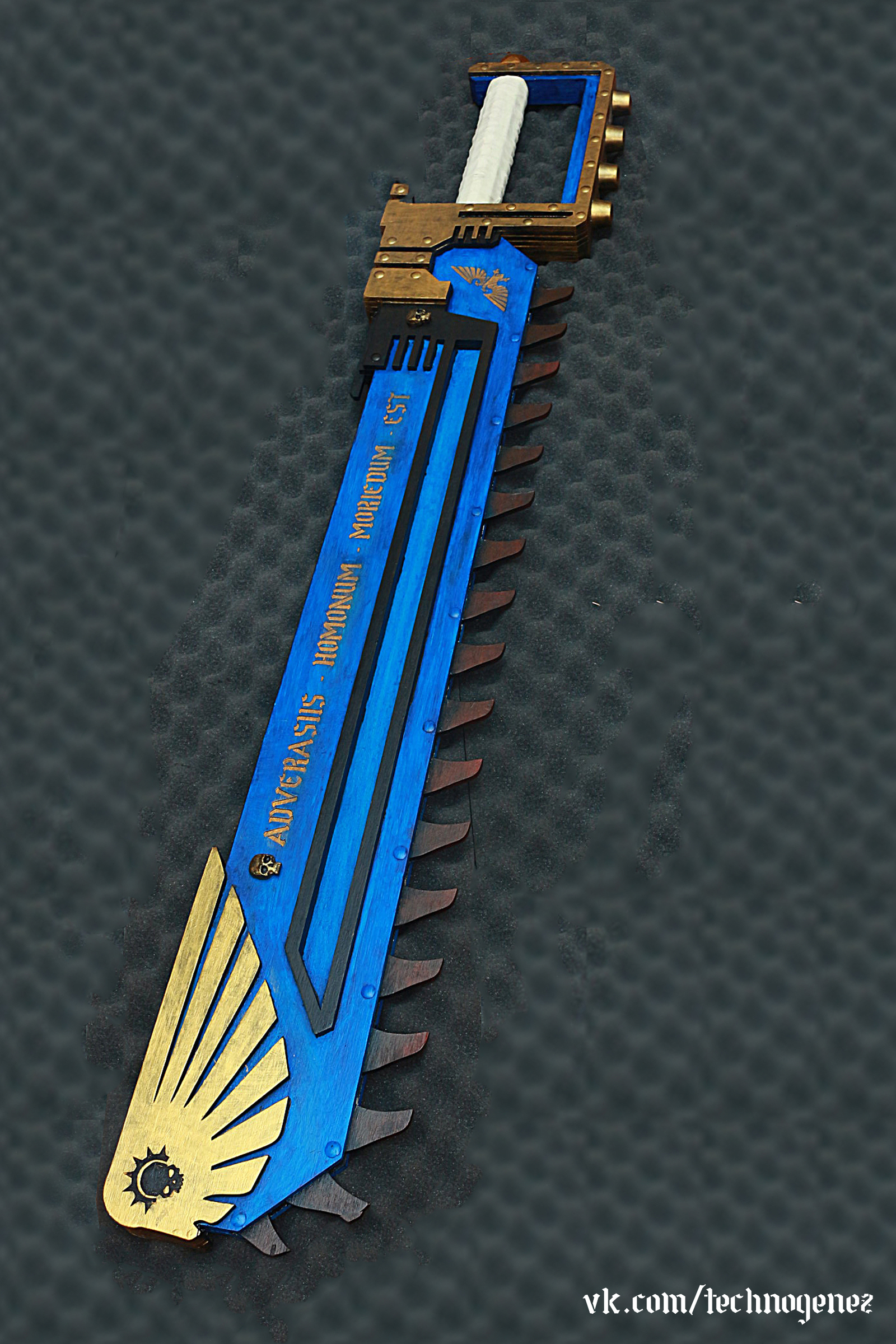 Chain Sword (aka Chain Sword from Warhammer 40,000) - , , Chainsword, Warhammer 40k, Warhammer, With your own hands, Wh other, Cosplay, Longpost