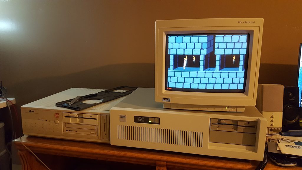 Новый IBM PC/AT из 1988 года - Ibm, Компьютер, Dos, Ретро, Видео, Длиннопост