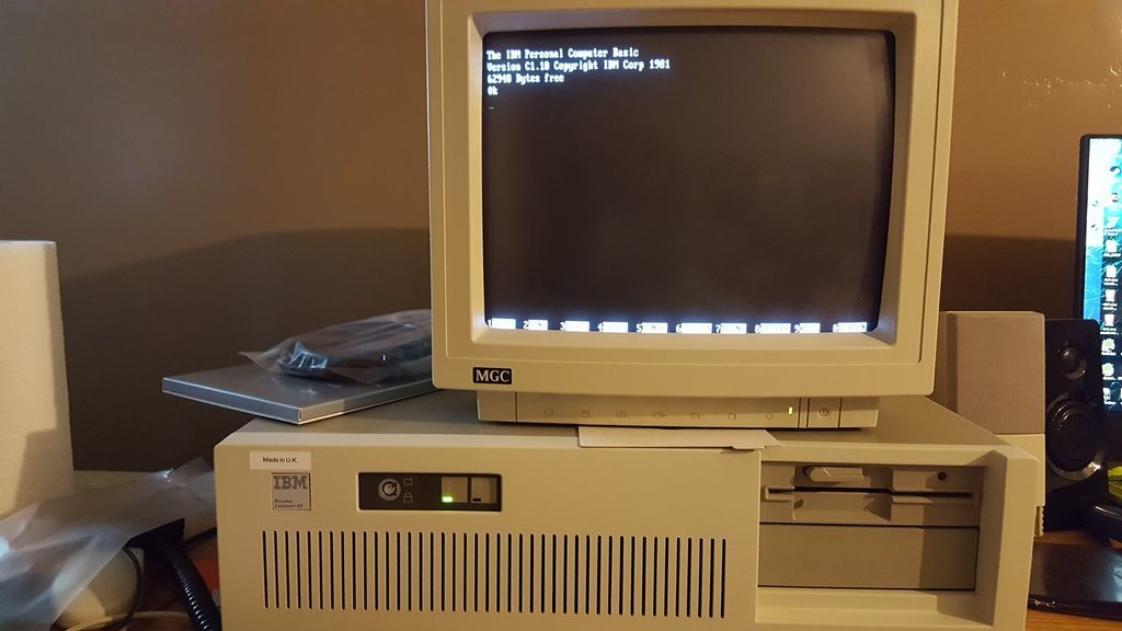 Новый IBM PC/AT из 1988 года - Ibm, Компьютер, Dos, Ретро, Видео, Длиннопост