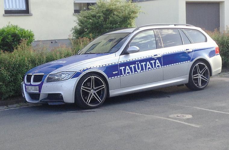 Обнаглевший немецкий водила или окраска машины на грани фола :-) Часть ...