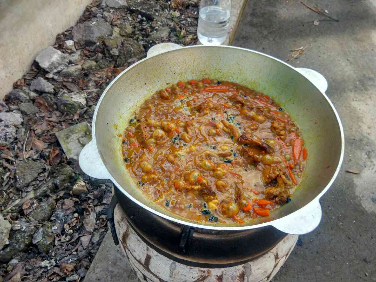 Плов в казане на тандыре - Моё, Плов, Казан, Тандыр, Кулинария, Длиннопост, Рецепт