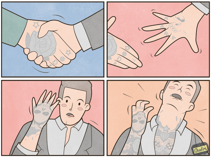 Picked up - My, Gudim, Handshake, Tattoo, Disease