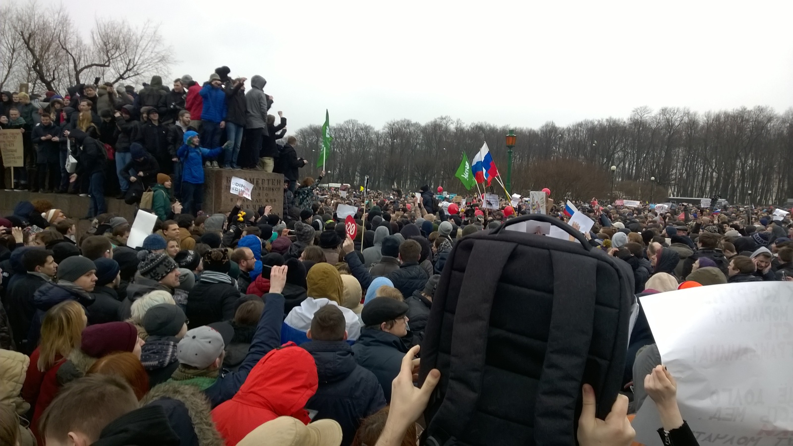 Митинг на Марсовом поле 26.03 - Моё, Марсово поле, Митинг, Политика, Клемлеботы, Он вам не димон, Проверка на минусы, Санкт-Петербург