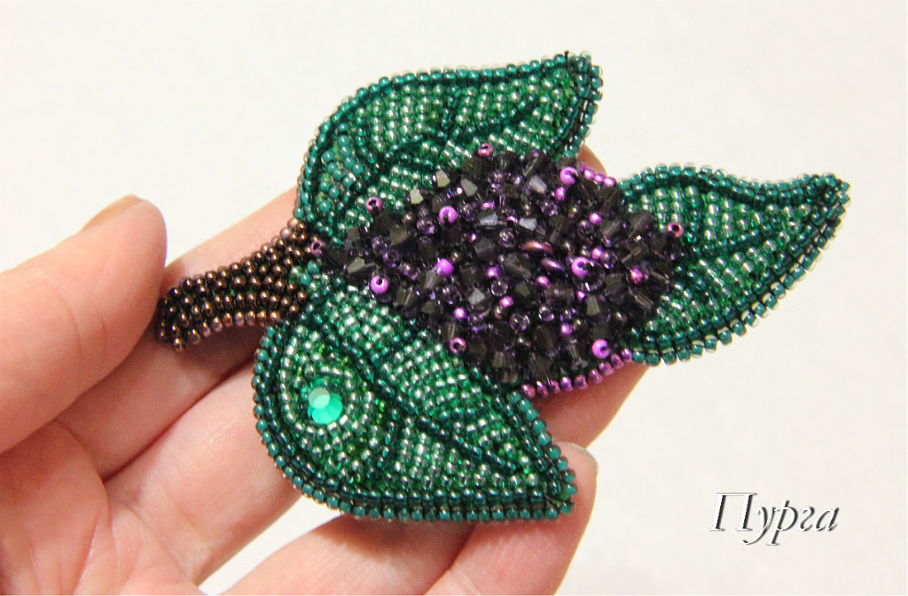 Brooches - My, Brooch, Handmade, Beads, Longpost