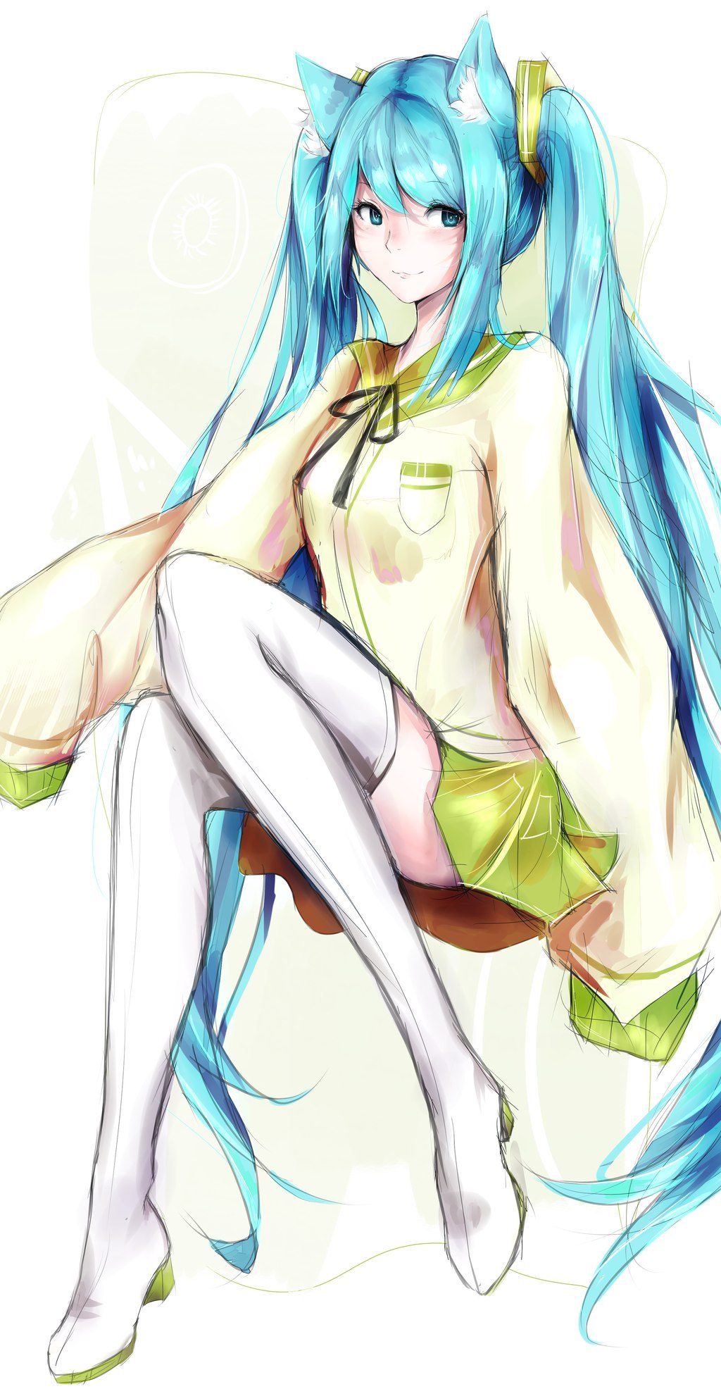 Vocaloids - Аниме, Vocaloid, Hatsune Miku, Anime Art, Ia, 1, Длиннопост