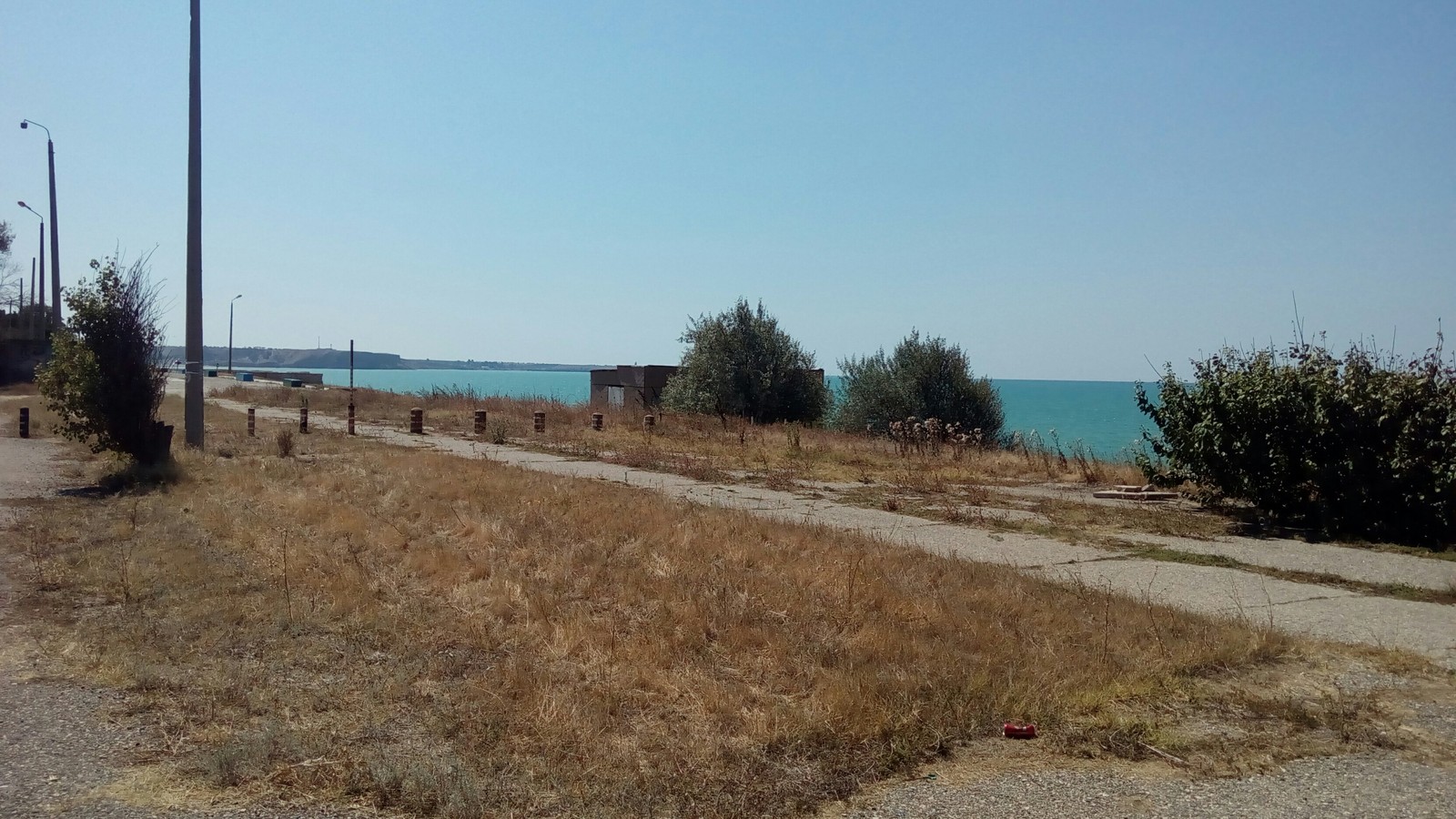 To not be so sad to look out the window - My, Crimea, Cape Fiolent, Summer, Sea, The mountains, Abandoned, Longpost