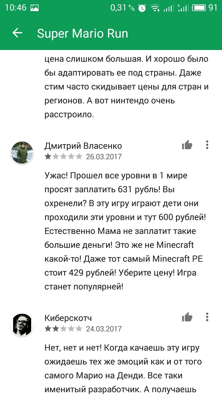 Люди любят понастальгировать, но не за 600+ руб. - Марио, Отзыв, Рейтинг, Nintendo, Скриншот, Длиннопост