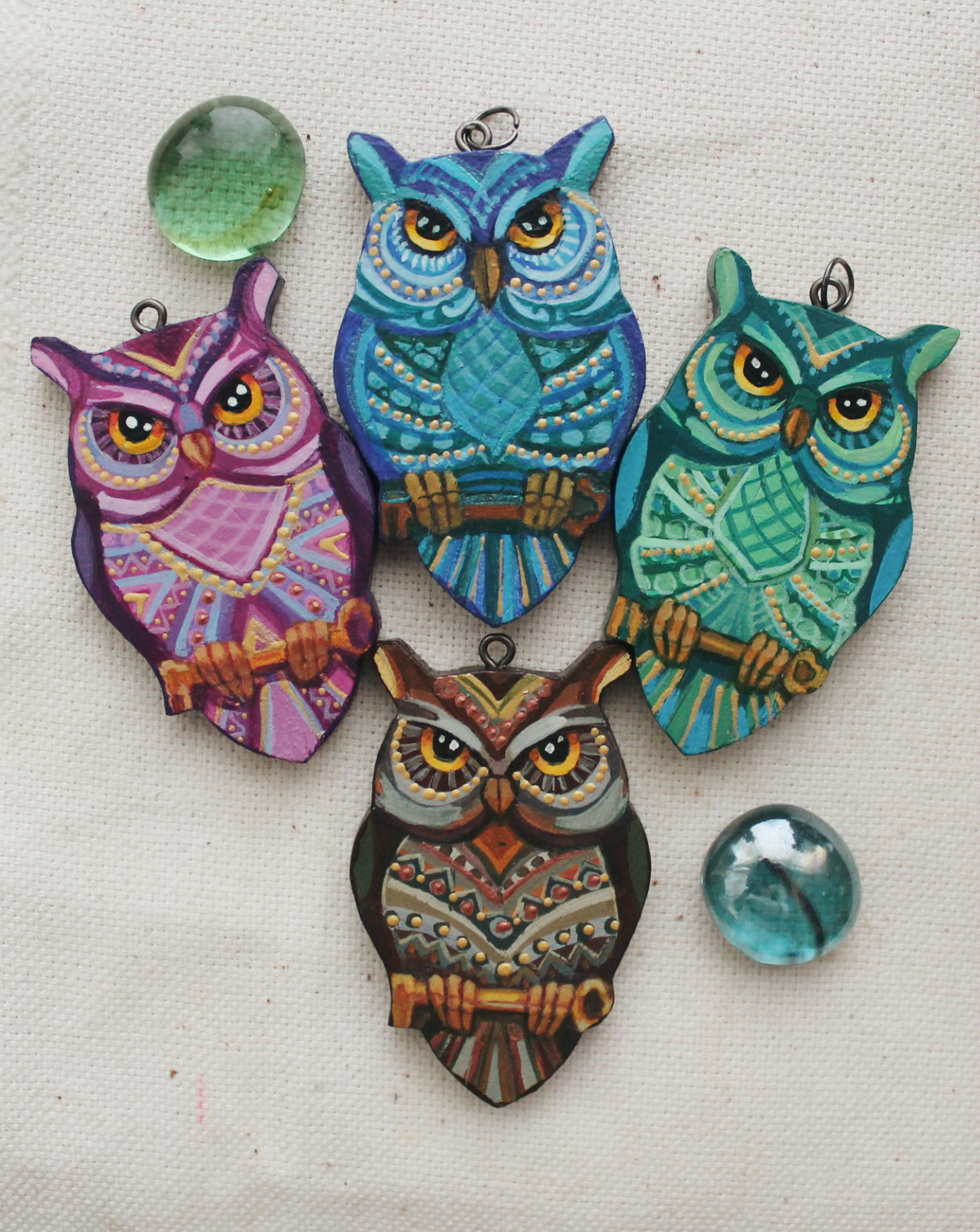 Owls post - My, Owl, Handmade, Tree, My, With your own hands, 