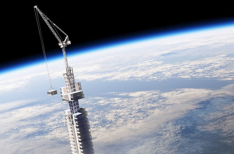 A project has been developed for a skyscraper suspended above the ground on an asteroid - Skyscraper, Space, Incredible, Longpost