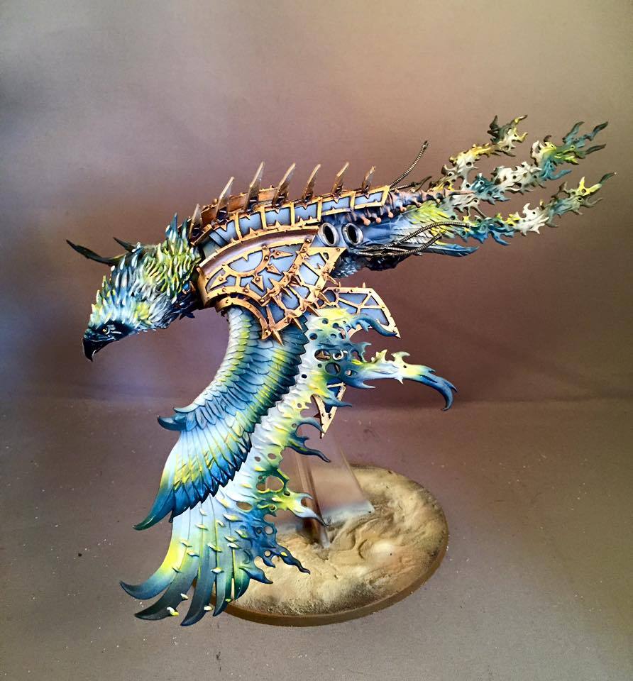 Конверсия Helldrake Тзинча - Warhammer 40k, Wh miniatures, Tzeentch, Конверсия, Хаос, Длиннопост