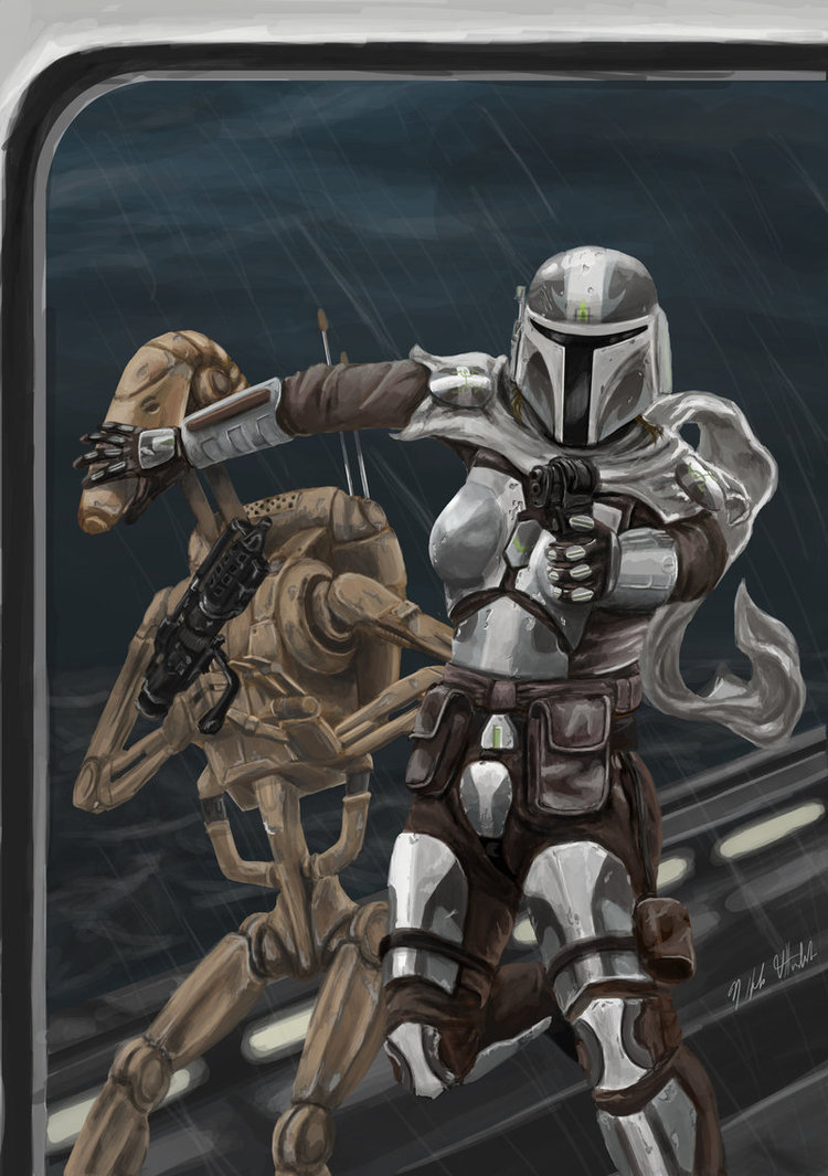 Proud and brutal Mandalorians - Star Wars, Art, Longpost