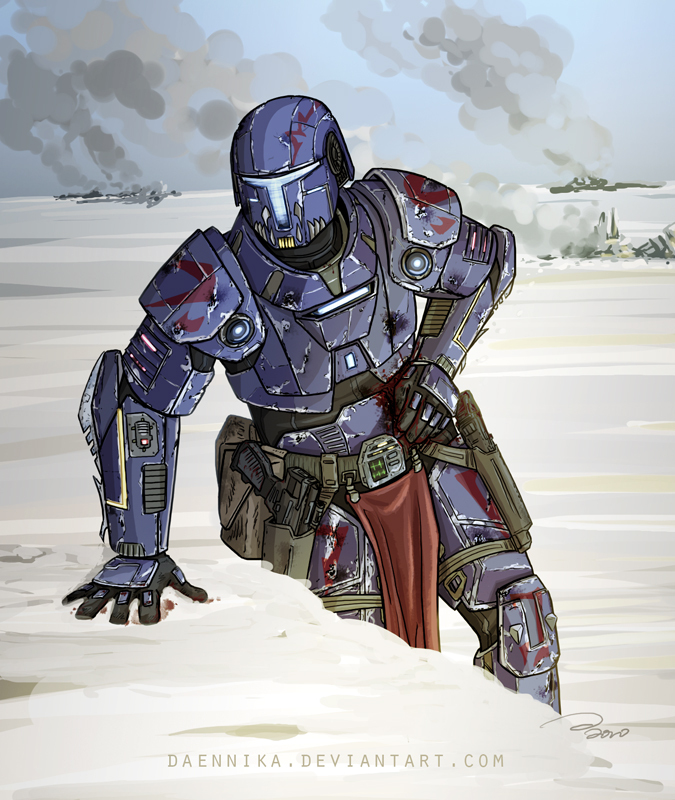 Proud and brutal Mandalorians - Star Wars, Art, Longpost