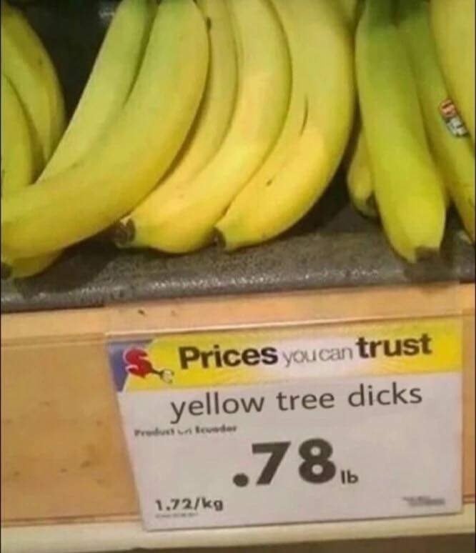 Price tag - Price tag, Banana, Penis, Yellow