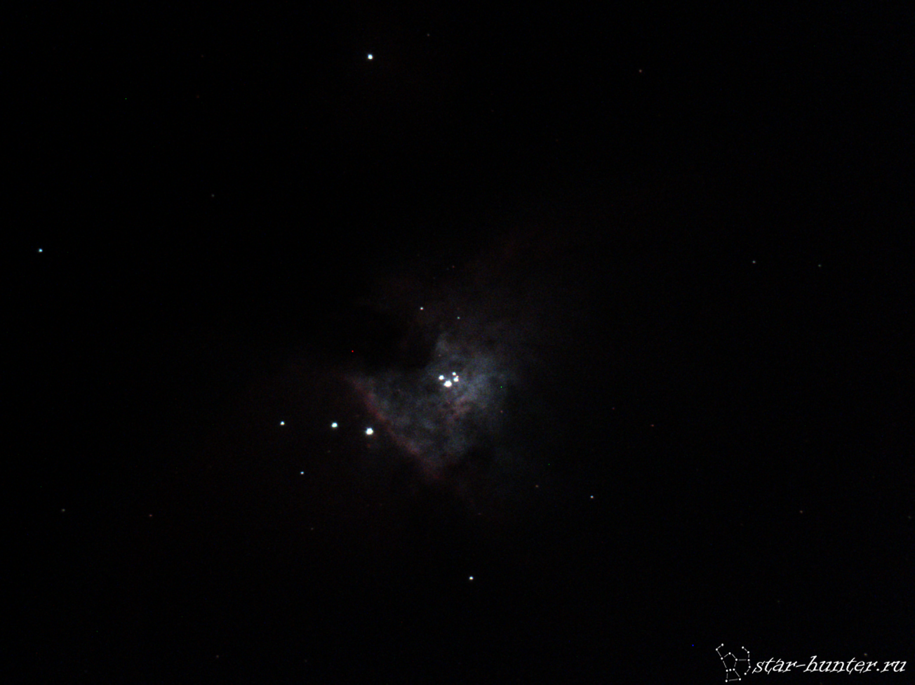 Orion Nebula, February 28, 2017. - My, Orion nebula, Astrophoto, Astronomy, Space, Nebula, Starhunter, Anapadvor