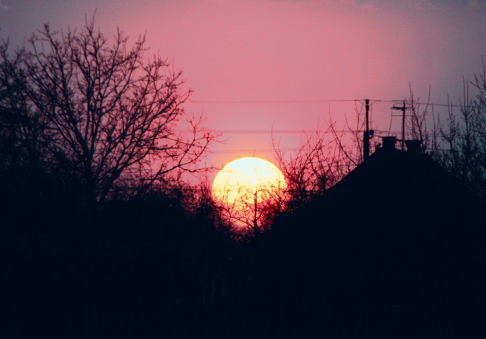 Rural Sunset v.3 - My, Canon, Sunset, The sun, , Village