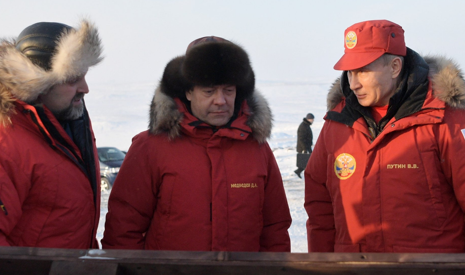 Putin and Medvedev in the Arctic - Vladimir Putin, Dmitry Medvedev, Arctic, Video, news, Longpost