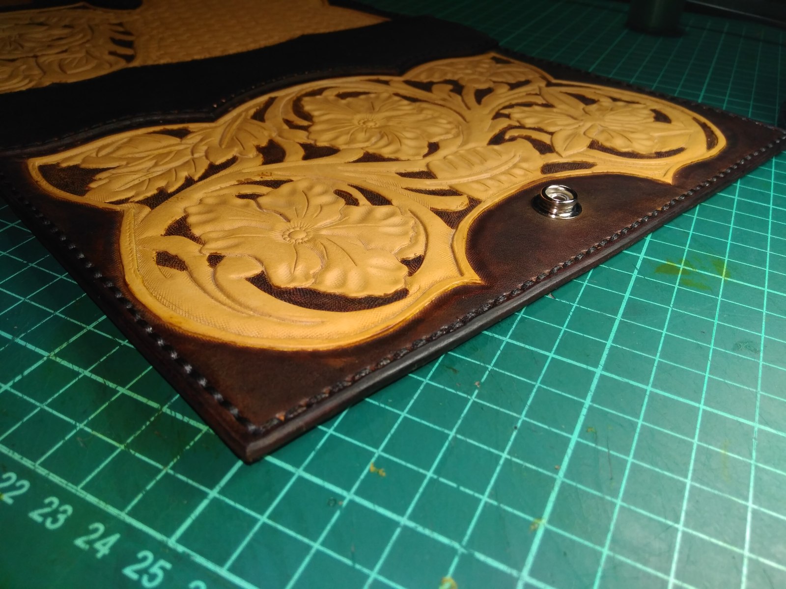 Cover for diary - My, Leather, Cover, Leather craft, Handmade, Longpost, Leather products