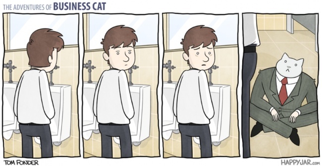 businessman cat - Business cat, Comics, Longpost, cat