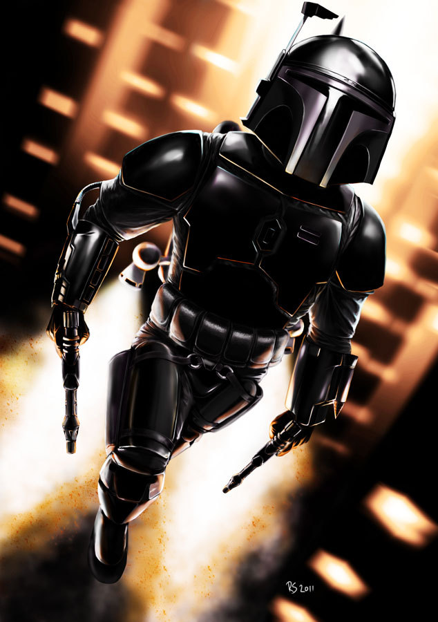 Mighty Jango Fett - Star Wars, Art, Longpost