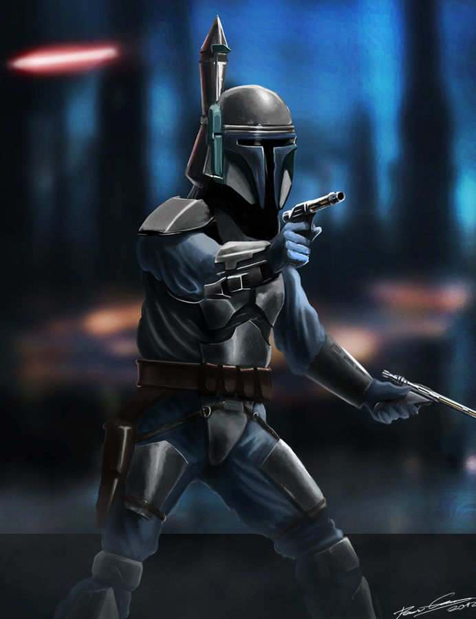 Mighty Jango Fett - Star Wars, Art, Longpost