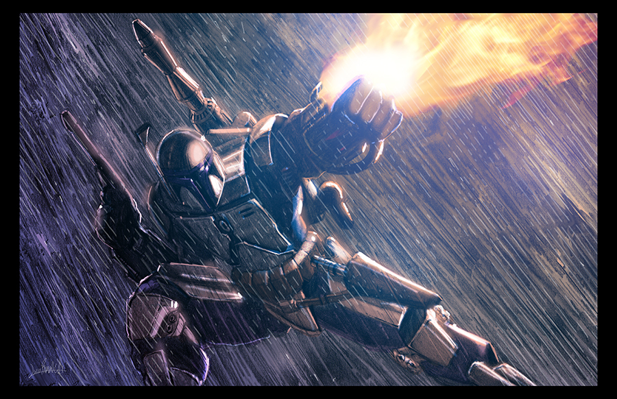 Mighty Jango Fett - Star Wars, Art, Longpost